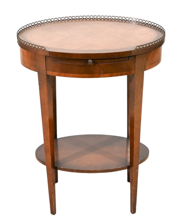 French Empire Carved Oval Side Table (1 of 12)