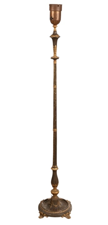 Antique Brass Standing Lamp (1 of 9)