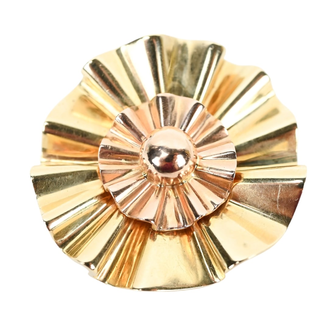 Trabert Hoeffer Mauboussin Reflections 14K Brooch (1 of 9)