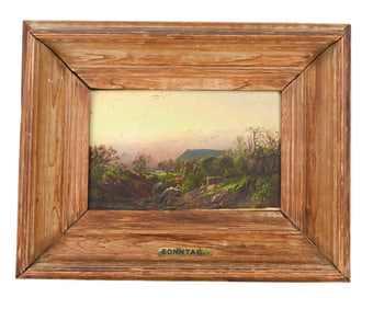 William Louis Sonntag Signed Oil Painting Virginia