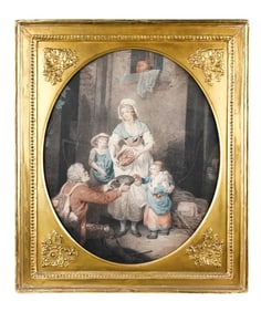 18th C William Nutter Engraving in Period Frame