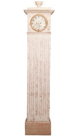 Antique Gustavian Carved Grandfather Clock