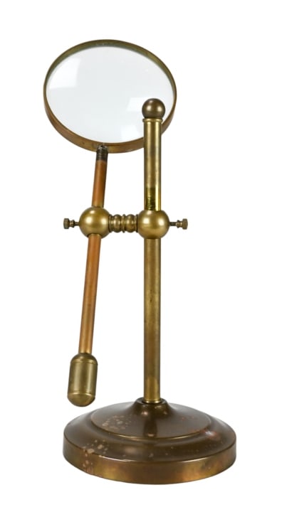Late 19th Century Brass Mounted Magnifying Glass (1 of 6)