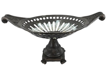 Renaissance Revival Bronze Pedestal Centerpiece
