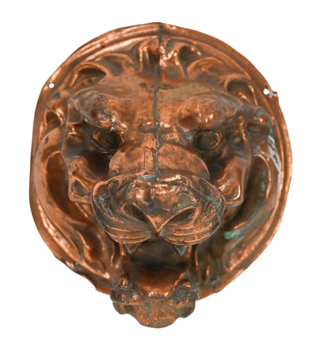 19th Century Copper Lions Head Mold (1 of 9)