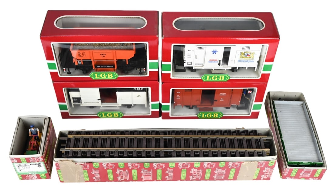 LGB The Big Train 6 Cars & 12 Tracks in Boxes (1 of 9)