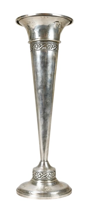 Antique Sterling Silver Weighted Bud Vase (1 of 8)