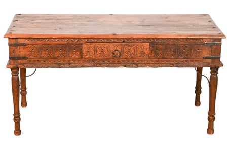 Antique Renaissance Revival Hand Carved Table