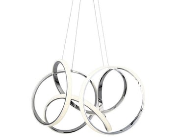 DweLED Vornado Twisted Ribbon Pendant Chandelier