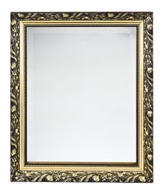 Gilt Beveled Glass Mirror with Pomegranate Motif