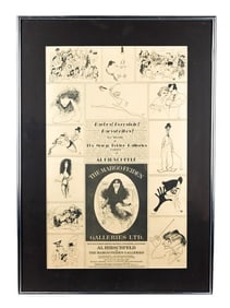 Al Hirschfeld Advertistment Margo Feiden Gallery