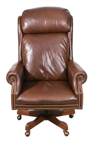 Traditional Executive Leather Desk Chair