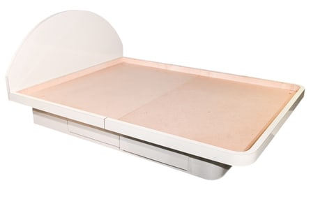 White Westchester Platform Bed w/ Built In Drawers