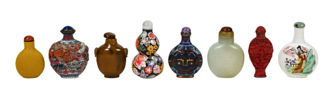 Collection of 19th Century Chinese Snuff Bottles (1 of 11)