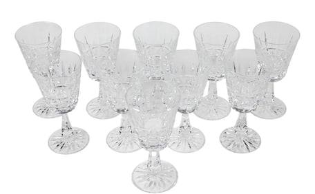 10 Waterford Crystal Kylemore White Wine Glasses