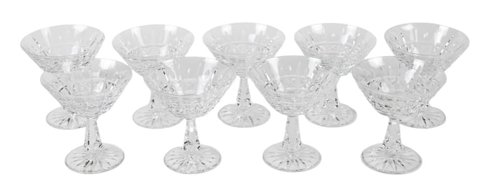 9 Waterford Crystal Kylemore Martini Glasses