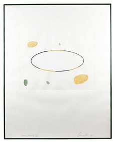 Bernard Cohen Signed Etching From White Ink Suite