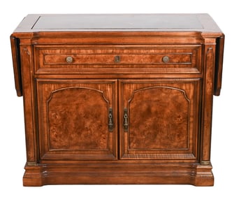 French Style Hand Carved Flip Top Buffer Server