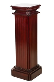 Neo Classical Carved Mahogany Pedestal