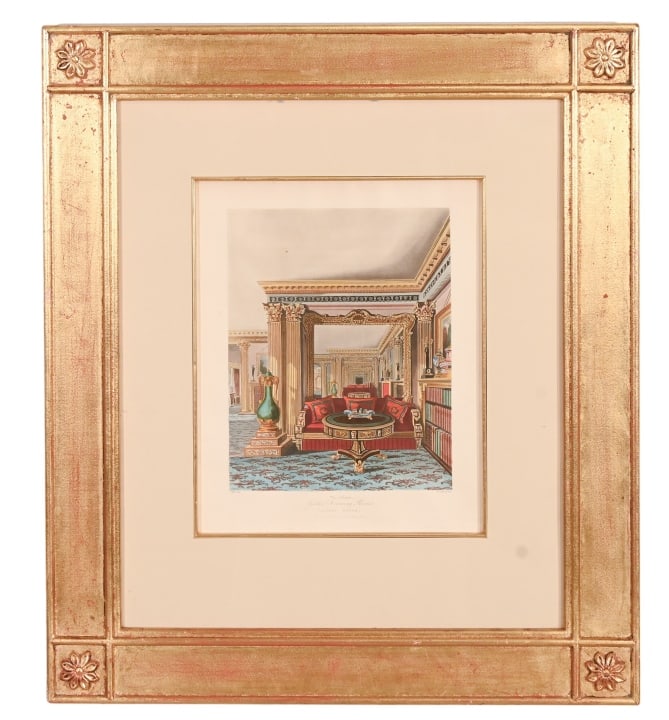 Antique Carlton House Colored Engraving (1 of 11)