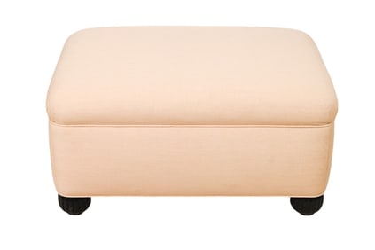Mid Century Custom Upholstered Ottoman