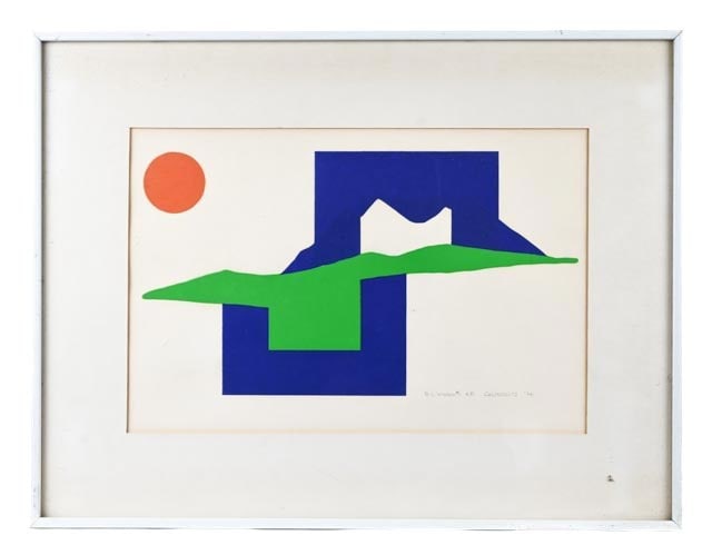 George Casprowitz Signed Abstract A.P. 1974 (1 of 8)