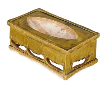 Large Chinese Ceramic Reticulated Brush Pot