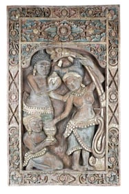 Large Hindu Purusharthas Hand Carving