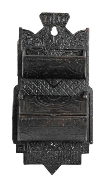 Antique East Lake Cast Iron Hanging Match Holder (1 of 9)
