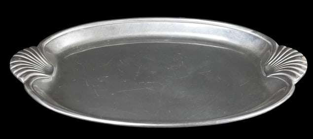Wilton Silver Tone Shell Motif Platter