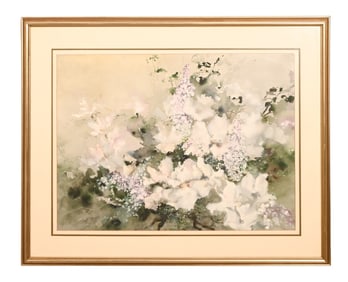 Elaine Sodofsky Signed Watercolor Still Life