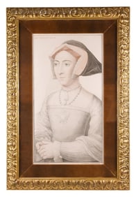 18 C Engraving Holbein & Bartolozzi Queen Seymour