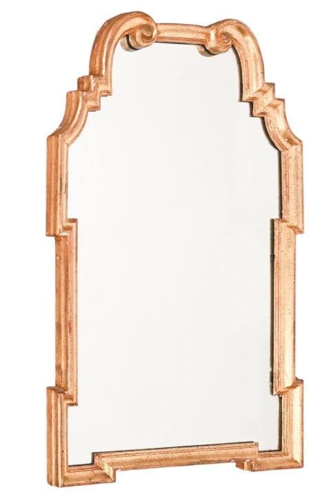Italian Style Carved Gilt Wood Scrolled Mirror (1 of 8)