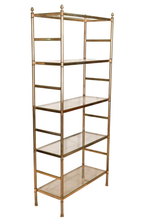 Hollywood Regency Style Brass 5 Tier Etagere (1 of 14)