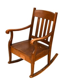 Antique Mission Oak Rocking Chair