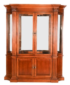 Traditional Hand Carved China Display Cabinet