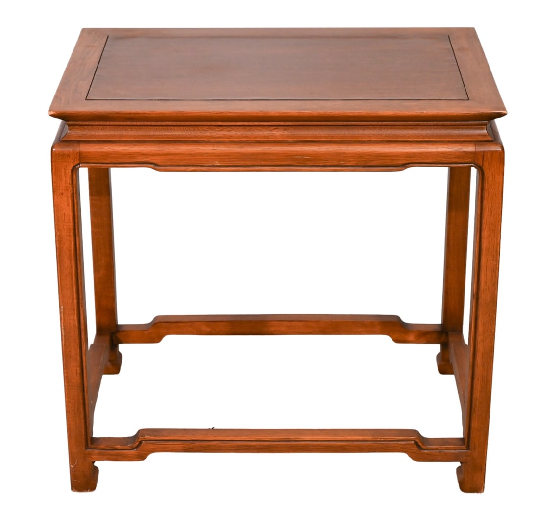 Oriental Style Hand Carved Square Side Table (1 of 13)