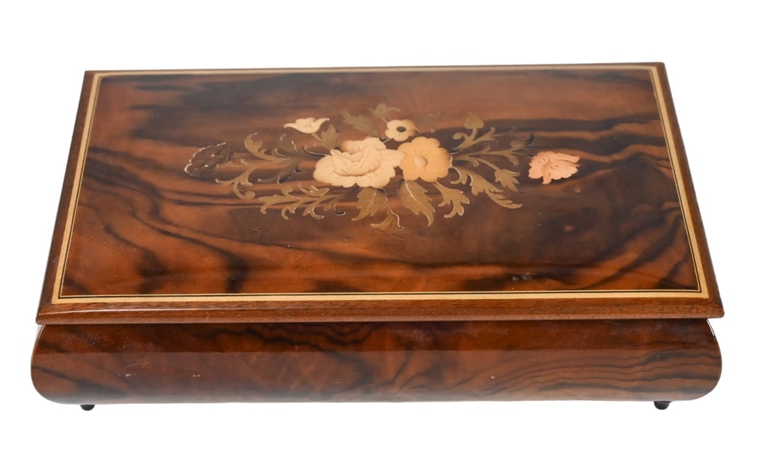 Vintage Reuge Italian Carved Music Box Laras Theme (1 of 8)