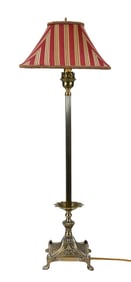 Frederick Cooper Candlestick Lamp w Custom Shade