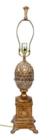 Resin Gilt Artichoke Neo Classical Table Lamp