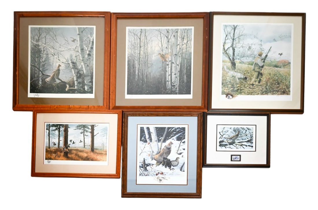 Collection 20th C Signed Hunting Prints Variety (1 of 10)