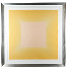 Richard Anuszkiewicz Signed Screen Print Spring