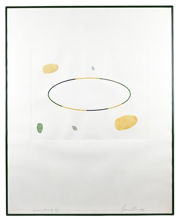 Bernard Cohen Signed Etching From White Ink Suite (1 of 8)