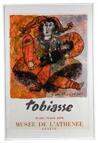 Tobiasse 1974 Musee De L'Athenee Poster