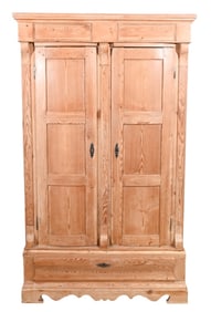 Farm Style 2 Piece Pine Wardrobe