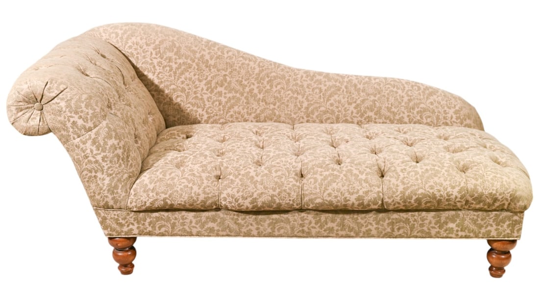 Domain Home French Provencal Velour Chaise Lounge (1 of 15)