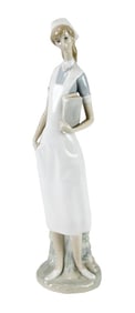 Lladro Porcelain Figurine Standing Nurse