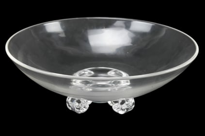 Steuben Crystal Footed Centerpiece Bowl