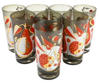 8 George Briard Mid Century Tall Glasses