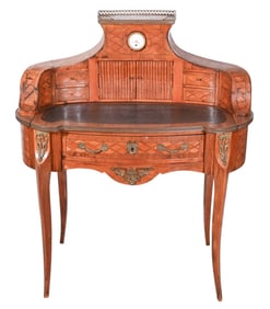 Antique Louis XV Style Parquetry Writing Desk